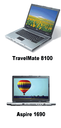 Acer Aspire 1690 и TravelMate 8100